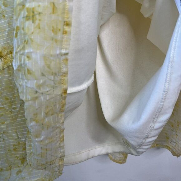 LAUREN Ralph Lauren Floral Yellow & Cream Sleeveless Midi Dress - Picture 7 of 11